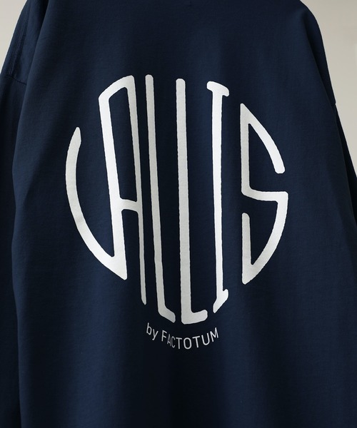 VALLIS by FACTOTUM(ヴァリスバイファクトタム)の「【VALLIS by FACTOTUM】VALLIS別注サークルロゴロンT(Tシャツ/カットソー・メンズ・ライトベージュ/ダークグレー/ブルー/ネイビー・LARGE/MEDIUM)」の17枚目の写真