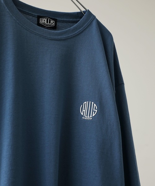 VALLIS by FACTOTUM(ヴァリスバイファクトタム)の「【VALLIS by FACTOTUM】VALLIS別注サークルロゴロンT(Tシャツ/カットソー・メンズ・ライトベージュ/ダークグレー/ブルー/ネイビー・LARGE/MEDIUM)」の18枚目の写真