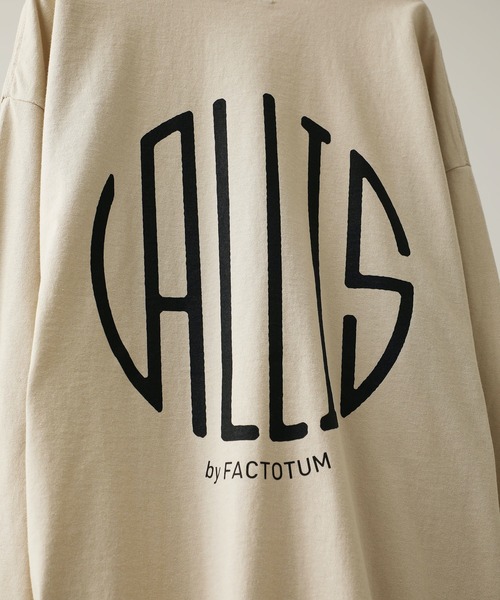 VALLIS by FACTOTUM(ヴァリスバイファクトタム)の「【VALLIS by FACTOTUM】VALLIS別注サークルロゴロンT(Tシャツ/カットソー・メンズ・ライトベージュ/ダークグレー/ブルー/ネイビー・LARGE/MEDIUM)」の20枚目の写真