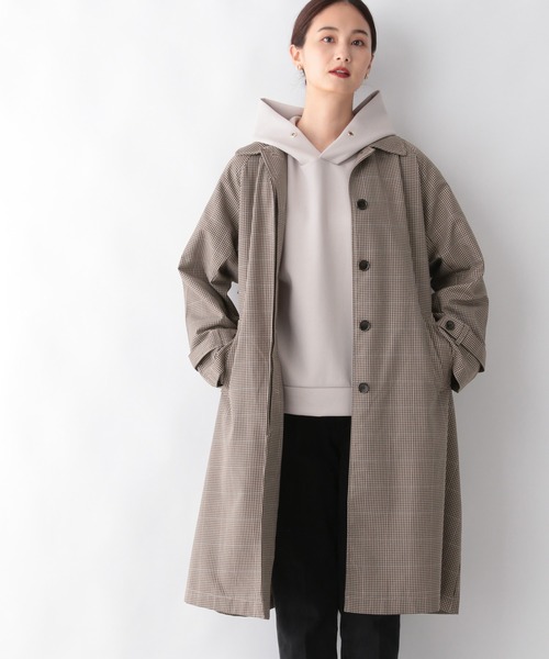 GLOBAL WORK(グローバルワーク)の「ライトステンカラーコート/215902(ステンカラーコート・レディース・ダークブラウン/ベージュ・FREE)」の2枚目の写真