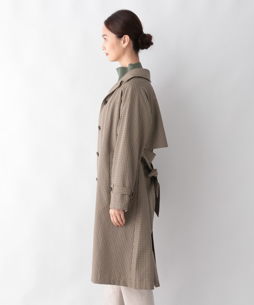 GLOBAL WORK(グローバルワーク)の「ライトステンカラーコート/215902(ステンカラーコート・レディース・ダークブラウン/ベージュ・FREE)」の7枚目の写真