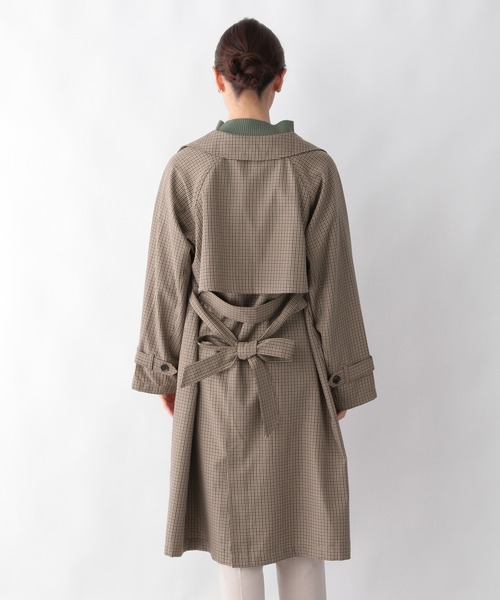 GLOBAL WORK(グローバルワーク)の「ライトステンカラーコート/215902(ステンカラーコート・レディース・ダークブラウン/ベージュ・FREE)」の17枚目の写真