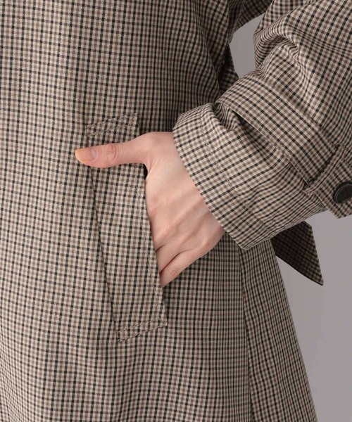 GLOBAL WORK(グローバルワーク)の「ライトステンカラーコート/215902(ステンカラーコート・レディース・ダークブラウン/ベージュ・FREE)」の5枚目の写真