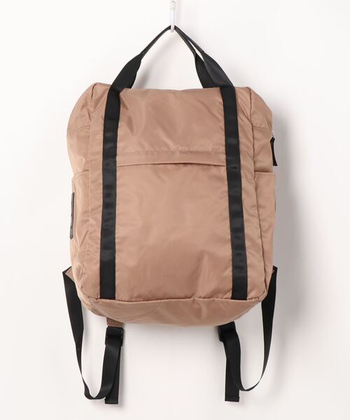 PUAL CE CIN（ピュアルセシン）の「OTONA　NYLON　MIDDLE　RUCK／ナイロンミドルリュック（バックパック/リュック・レディース・ブルー系その他/グレー/ベージュ/ブラウン/ブラック・FREE）」の4枚目の写真