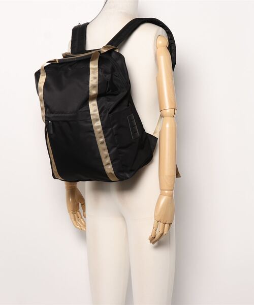 PUAL CE CIN（ピュアルセシン）の「OTONA　NYLON　MIDDLE　RUCK／ナイロンミドルリュック（バックパック/リュック・レディース・ブルー系その他/グレー/ベージュ/ブラウン/ブラック・FREE）」の8枚目の写真