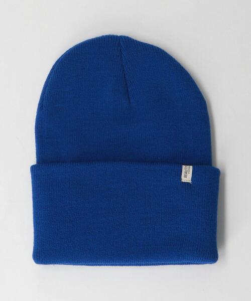 BEAUTY&YOUTH UNITED ARROWS（ビューティーアンドユースユナイテッドアローズ）の「BY カラー ワッチ キャップ（ニットキャップ/ビーニー・メンズ・ブラック/ダークブラウン/ベージュ/オレンジ/コバルトブルー/グレー/ターコイズブルー・FREE）」の6枚目の写真