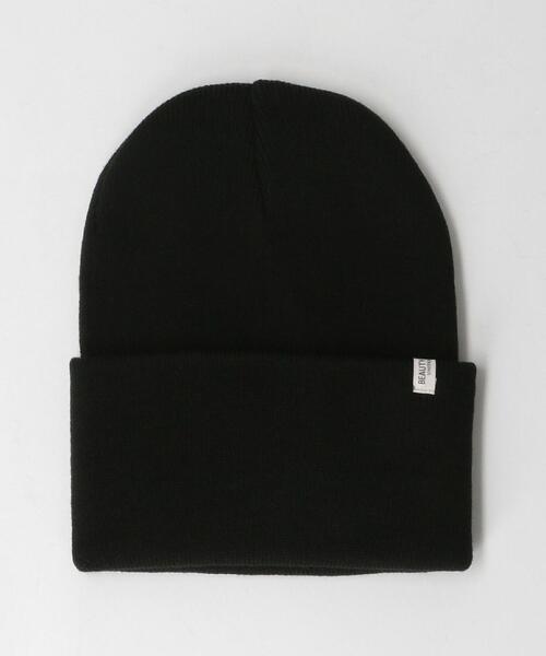 BEAUTY&YOUTH UNITED ARROWS（ビューティーアンドユースユナイテッドアローズ）の「BY カラー ワッチ キャップ（ニットキャップ/ビーニー・メンズ・ブラック/ダークブラウン/ベージュ/オレンジ/コバルトブルー/グレー/ターコイズブルー・FREE）」の2枚目の写真