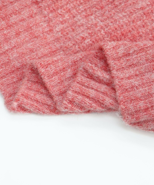 HER CLOSET(ハークローゼット)の「【shemoshelly】デザインボリュームスリーブMIXヤーンニット(ニット/セーター・レディース・ブラック/グリーン/ライトベージュ/ライトブルー/レッド/ブルーパープル・M)」の12枚目の写真