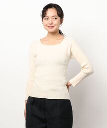 COLONY 2139 | リサイクルポリPBTニット(スクエアネック)(ニット/セーター)