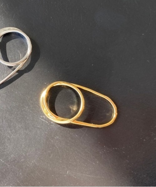 Heather（ヘザー）の「ダブルフィンガーリング　254931（リング・レディース・シルバー/ゴールド・ONE SIZE）」の2枚目の写真