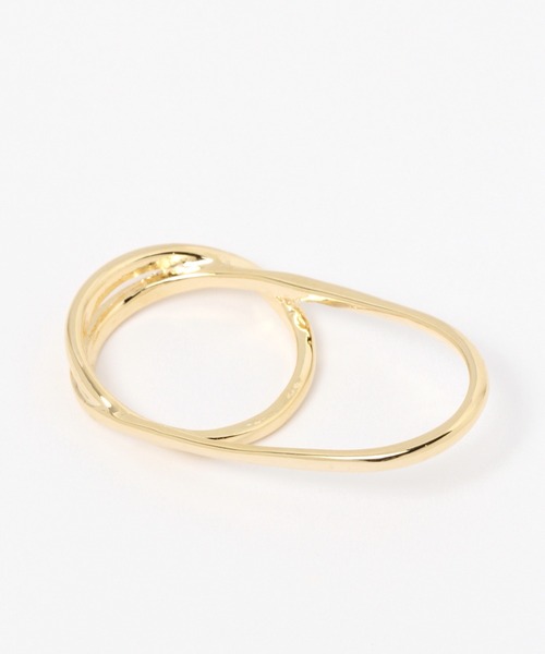 Heather（ヘザー）の「ダブルフィンガーリング　254931（リング・レディース・シルバー/ゴールド・ONE SIZE）」の5枚目の写真