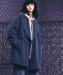 MAISON SPECIAL シャイニーボアプライムオーバーダブルハーフコート