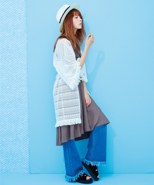 WEGO(ウィゴー)の「WEGO/ロングブリムペーパーハット(ハット・メンズ・ホワイト/ブラック/ベージュ・FREE)」の17枚目の写真