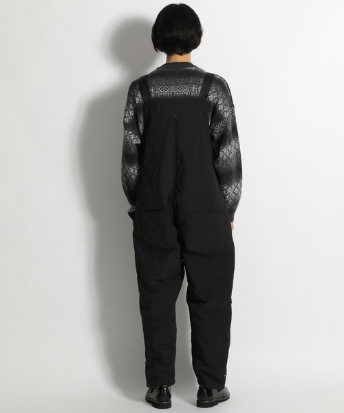 美品◆ niko and UNSTUDIED キルティングオーバーオール カーキ niko and（ニコアンド）の「[UNSTUDIED]キルティングオーバーオール