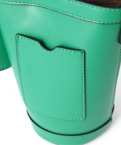 NATURAL BEAUTY BASIC（ナチュラルビューティーベーシック）の「ミニバケットポシェット（ショルダーバッグ・レディース・ホワイト/グリーン・ﾌﾘ-）」の8枚目の写真