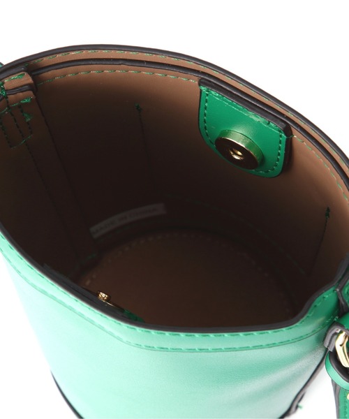 NATURAL BEAUTY BASIC（ナチュラルビューティーベーシック）の「ミニバケットポシェット（ショルダーバッグ・レディース・ホワイト/グリーン・ﾌﾘ-）」の9枚目の写真