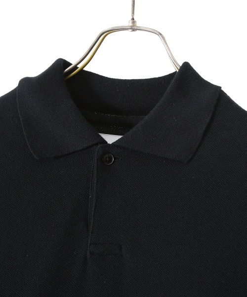 marka（マーカ）の「marka / マーカ：IB POLO - 30//2 CHAMBRAY PIQUE -：M22A-15CS02B[COR]（ポロシャツ・メンズ・グリーン/ブラック・1/2/3）」の19枚目の写真