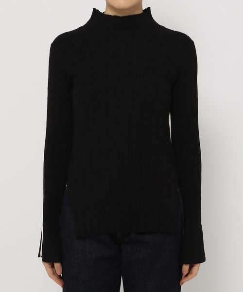 PAGEBOY(ページボーイ)の「バイカラーリブハイネックプルオーバー(ニット/セーター・レディース・オフホワイト/ブラック・FREE)」の8枚目の写真