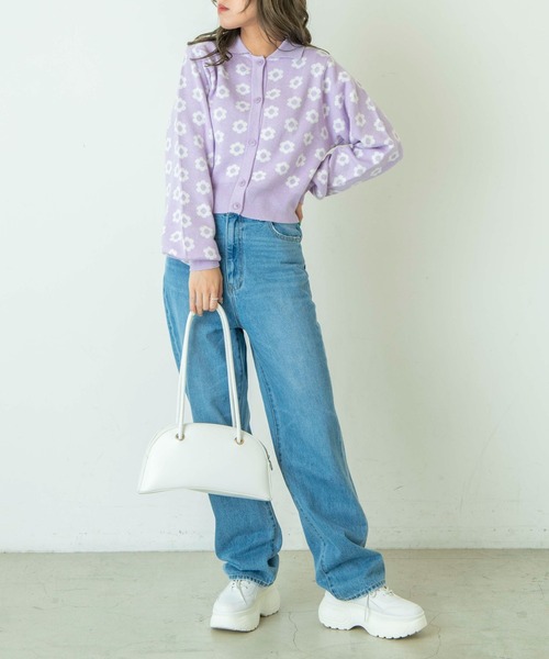 WEGO(ウィゴー)の「WEGO/襟付きニットカーデ(カーディガン/ボレロ・レディース・ブラック系その他2/オレンジ系その他3/その他2/その他1・FREE)」の5枚目の写真