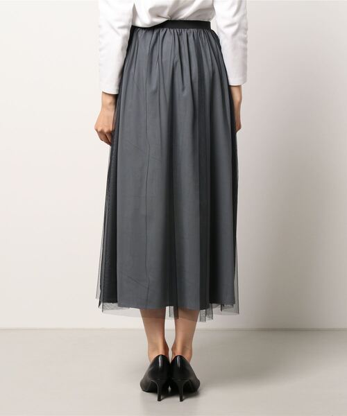 Te chichi(テチチ)の「ドット×チュールリバーシブルスカート(スカート・レディース・ブラック/ベージュ・フリ-)」の4枚目の写真