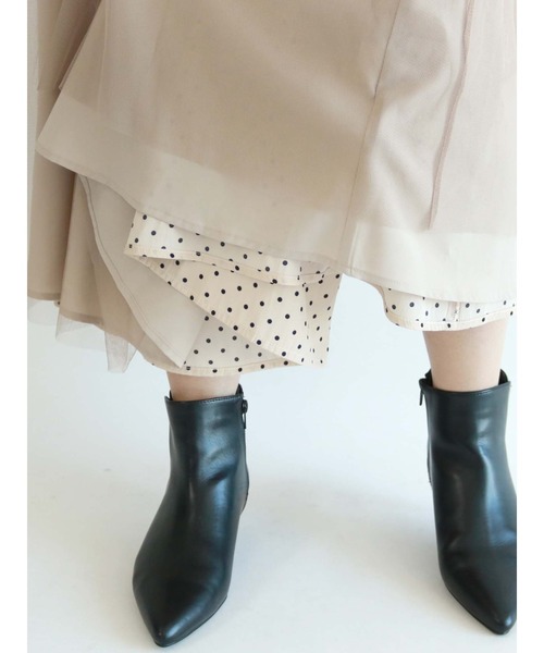 Te chichi(テチチ)の「ドット×チュールリバーシブルスカート(スカート・レディース・ブラック/ベージュ・フリ-)」の9枚目の写真