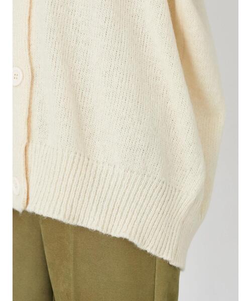 Green　Parks（グリーンパークス）の「・novem9 Vネックカーディガン＊（カーディガン/ボレロ・レディース・パープル/イエロー/グリーン/アイボリー・FREE）」の11枚目の写真