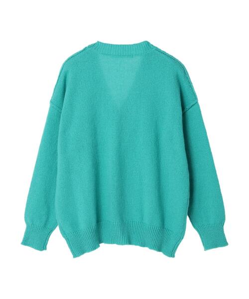 Green　Parks（グリーンパークス）の「・novem9 Vネックカーディガン＊（カーディガン/ボレロ・レディース・パープル/イエロー/グリーン/アイボリー・FREE）」の22枚目の写真