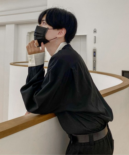 EDEL(エーデル)の「EDEL - モノトーンバンドカラーシャツ(シャツ/ブラウス・メンズ・ホワイト/ブラック・MEDIUM/LARGE)」の17枚目の写真