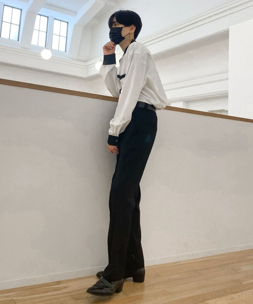 EDEL(エーデル)の「EDEL - モノトーンバンドカラーシャツ(シャツ/ブラウス・メンズ・ホワイト/ブラック・MEDIUM/LARGE)」の22枚目の写真