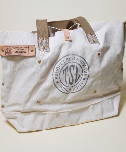 THE SUPERIOR LABOR（シュペリオールレイバー）の「TSL Revival series tote bag of the man M（ショルダーバッグ・メンズ・ホワイト・FREE）」の6枚目の写真