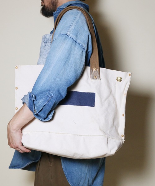 THE SUPERIOR LABOR（シュペリオールレイバー）の「TSL Revival series tote bag of the man M（ショルダーバッグ・メンズ・ホワイト・FREE）」の9枚目の写真
