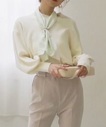 ROYAL PARTY | オリジナルスカーフ付きニット(ニット/セーター)