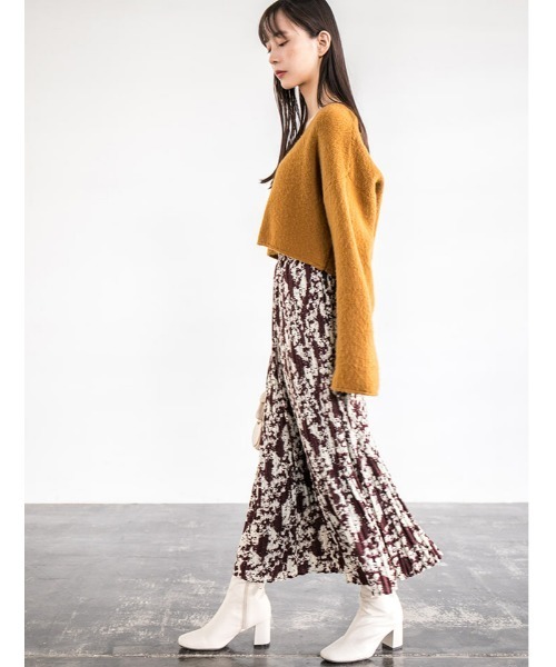 fifth（フィフス）の「ニュアンス柄消しプリーツスカート（スカート・レディース・ブラック/ブラウン・SMALL/MEDIUM）」の13枚目の写真