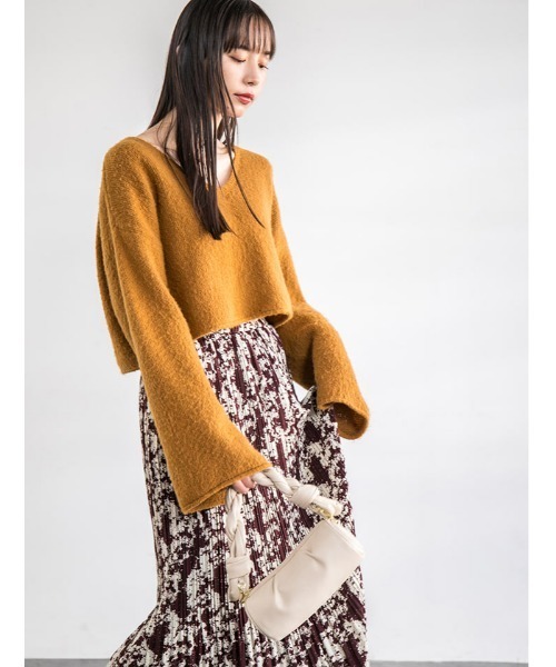 fifth（フィフス）の「ニュアンス柄消しプリーツスカート（スカート・レディース・ブラック/ブラウン・SMALL/MEDIUM）」の14枚目の写真