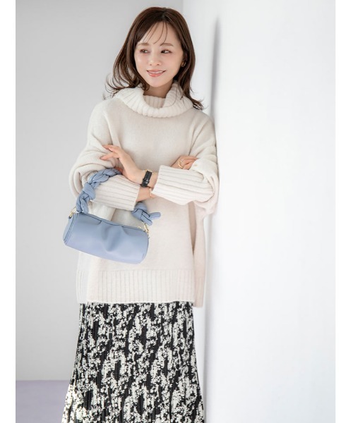 fifth（フィフス）の「ニュアンス柄消しプリーツスカート（スカート・レディース・ブラック/ブラウン・SMALL/MEDIUM）」の8枚目の写真