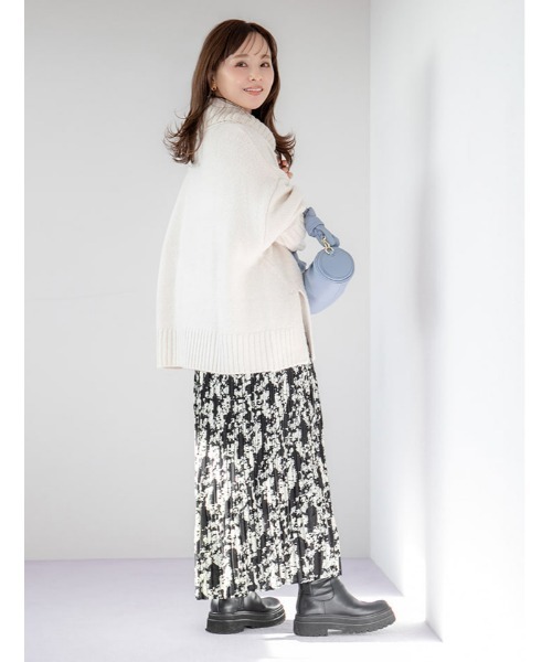 fifth（フィフス）の「ニュアンス柄消しプリーツスカート（スカート・レディース・ブラック/ブラウン・SMALL/MEDIUM）」の9枚目の写真