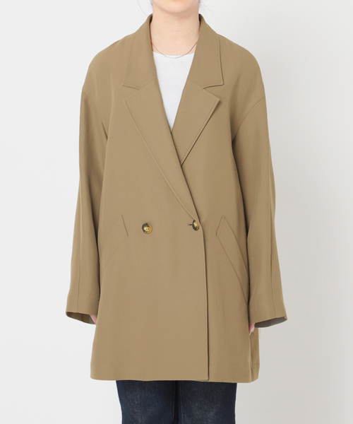 journal standard L'essage（ジャーナルスタンダードレサージュ）の「アセテートコットンリラクシージャケット◆（その他アウター・レディース・ベージュ/カーキ・FREE）」の10枚目の写真