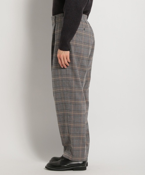 niko and...(ニコアンド)の「ツイルチェックタックパンツ(スウェットパンツ・メンズ・グレー/ブラウン・LARGE/MEDIUM)」の14枚目の写真