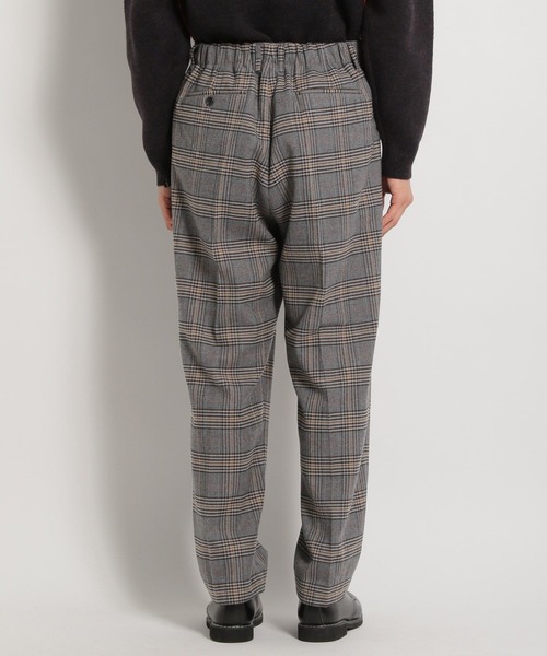 niko and...(ニコアンド)の「ツイルチェックタックパンツ(スウェットパンツ・メンズ・グレー/ブラウン・LARGE/MEDIUM)」の9枚目の写真