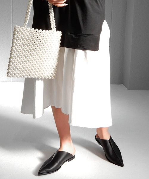 alala（アララ）の「バックレスポインテッド（パンプス・レディース・ベージュ/アイボリー/ブラック/パイソン・LL/M/S/L）」の12枚目の写真