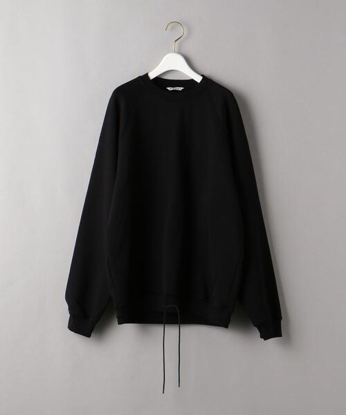 AURALEE（オーラリー）の「＜AURALEE＞ドロースト スウェット プルオーバー Ψ（スウェット・レディース・ブラック/ライトピンク・1）」の2枚目の写真