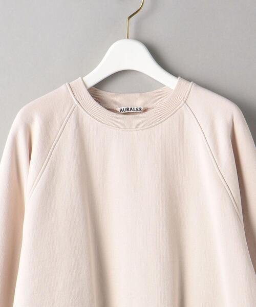AURALEE（オーラリー）の「＜AURALEE＞ドロースト スウェット プルオーバー Ψ（スウェット・レディース・ブラック/ライトピンク・1）」の4枚目の写真