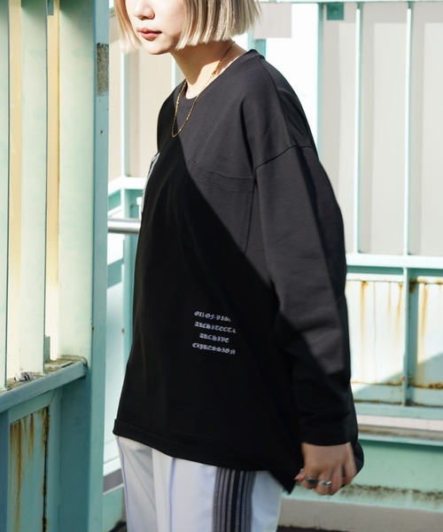 A4A（エーフォーエー）の「A4A/エーフォーエー/STUDIUM LST/スタジアムロングスリーブTシャツ（Tシャツ/カットソー・レディース・ホワイト/ブラック・MEDIUM/LARGE）」の3枚目の写真