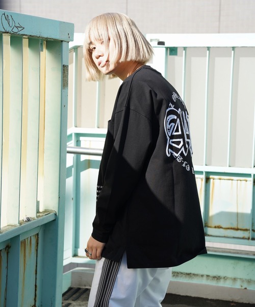 A4A（エーフォーエー）の「A4A/エーフォーエー/STUDIUM LST/スタジアムロングスリーブTシャツ（Tシャツ/カットソー・レディース・ホワイト/ブラック・MEDIUM/LARGE）」の7枚目の写真