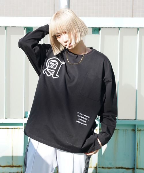 A4A（エーフォーエー）の「A4A/エーフォーエー/STUDIUM LST/スタジアムロングスリーブTシャツ（Tシャツ/カットソー・レディース・ホワイト/ブラック・MEDIUM/LARGE）」の22枚目の写真