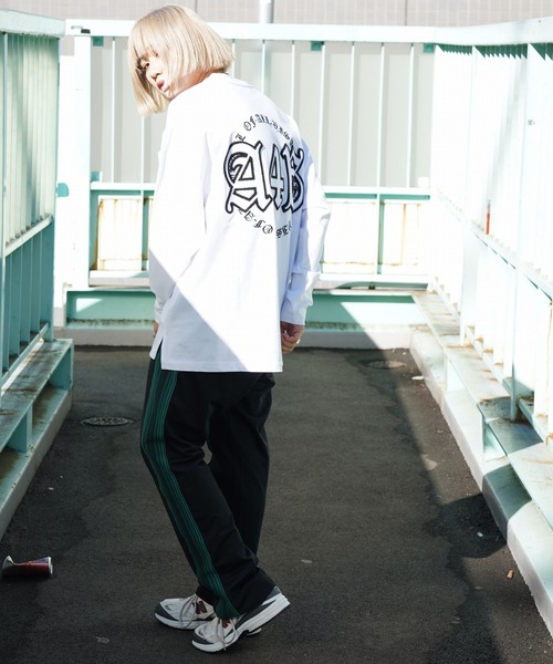 A4A（エーフォーエー）の「A4A/エーフォーエー/STUDIUM LST/スタジアムロングスリーブTシャツ（Tシャツ/カットソー・レディース・ホワイト/ブラック・MEDIUM/LARGE）」の8枚目の写真