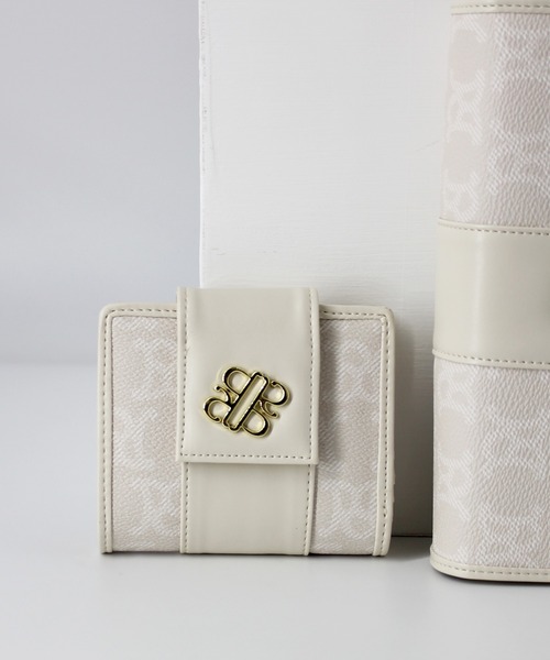 Royal Party ロイヤルパーティー 二つ折りミニ財布 Monogram Rpt W042 レディース サイフ 財布 ブランド 財布 Royal Party ロイヤルパーティー のファッション通販 Zozotown