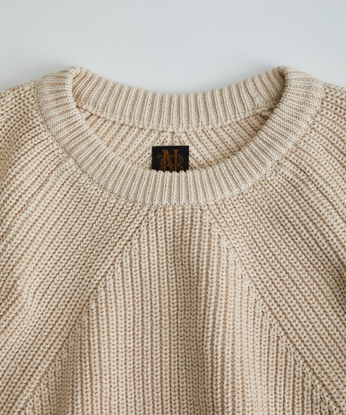 BATONER(バトナー)の「SIGNATURE CREW NECK(ニット/セーター・メンズ・ブラック/アイボリー/ブルー・1/2/3)」の20枚目の写真