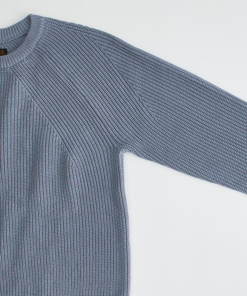 BATONER(バトナー)の「SIGNATURE CREW NECK(ニット/セーター・メンズ・ブラック/アイボリー/ブルー・1/2/3)」の8枚目の写真