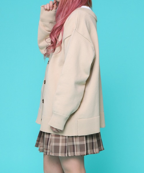 PairPair（ペアペア）の「スポンディッシュニットクルーカーデ(ユニセックス)（カーディガン/ボレロ・メンズ・イエロー/オレンジ/ライトグリーン/アイボリー/ブルー系その他・MEDIUM/LARGE）」の7枚目の写真